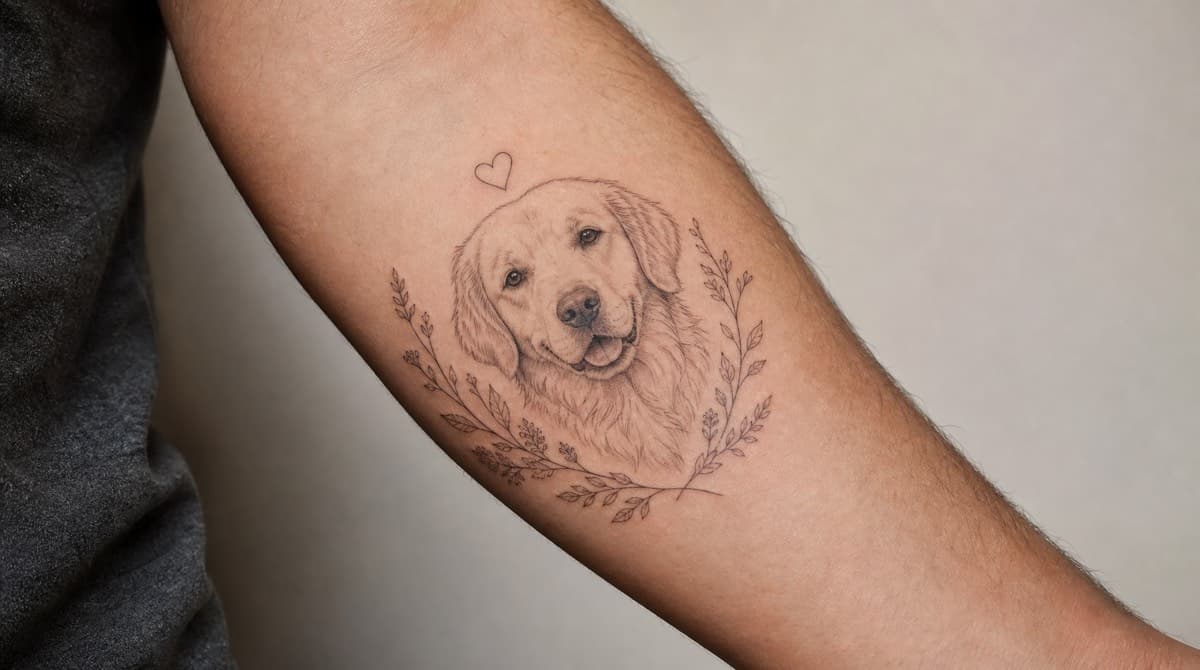 Golden retriever portrait